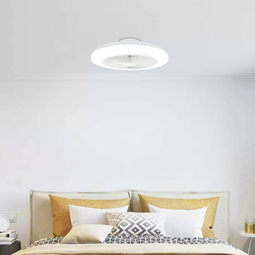Aigostar - LED Dimbar takfläkt LED/40W/230V 2700-6500K diameter 48 cm + fjärrkontroll vit