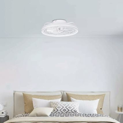 Aigostar - LED Dimbar takfläkt LED/40W/230V 2700-6500K diameter 48 cm + fjärrkontroll vit