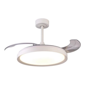 Aigostar - LED Dimbar takfläkt LED/50W/230V 2700-6500K 106cm vit + fjärrkontroll