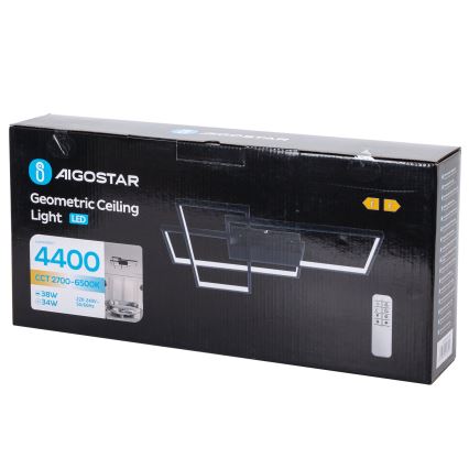 Aigostar - LED Dimbar taklampa LED/38W/230V 2700-6500K + fjärrkontroll