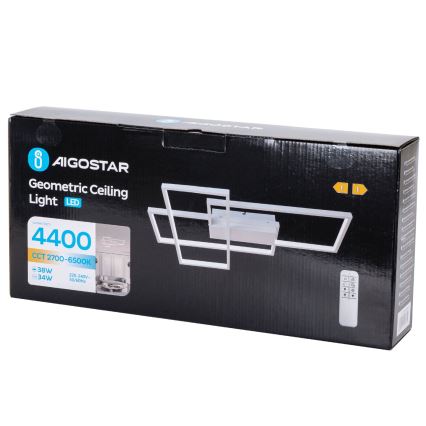 Aigostar - LED Dimbar taklampa LED/38W/230V 2700-6500K + fjärrkontroll