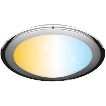 Aigostar - LED Dimbar Taklampa LED/60W/230V 2700-6500K Ø 52,7 cm krom + fjärrkontroll