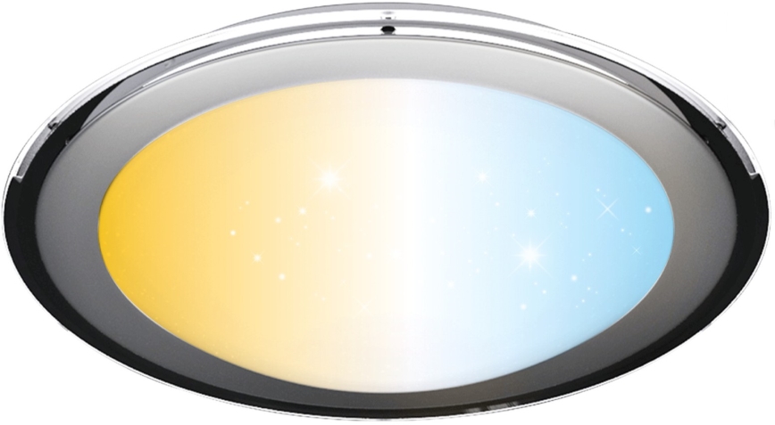 Aigostar - LED dimbar taklampa LED/60W/230V 2700-6500K Ø 52,7 cm krom + fjärrkontroll