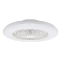 Aigostar - LED Dimbar taklampa med fläkt LED/40W/230V 2700-6500K diameter 48,5 cm vit + fjärrkontroll