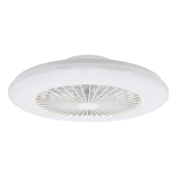 Aigostar - LED Dimbar taklampa med fläkt LED/40W/230V 2700-6500K diameter 48,5 cm vit + fjärrkontroll