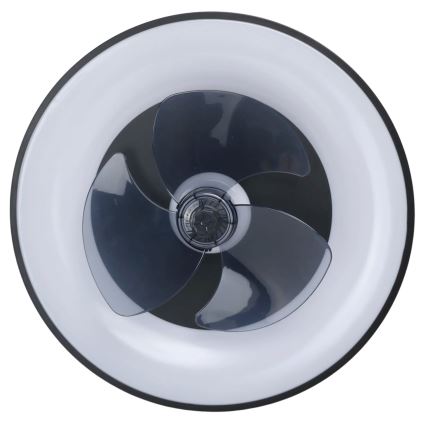 Aigostar - LED Dimbar taklampa med fläkt MESH LED/40W/230V 2700-6500K svart + fjärrkontroll