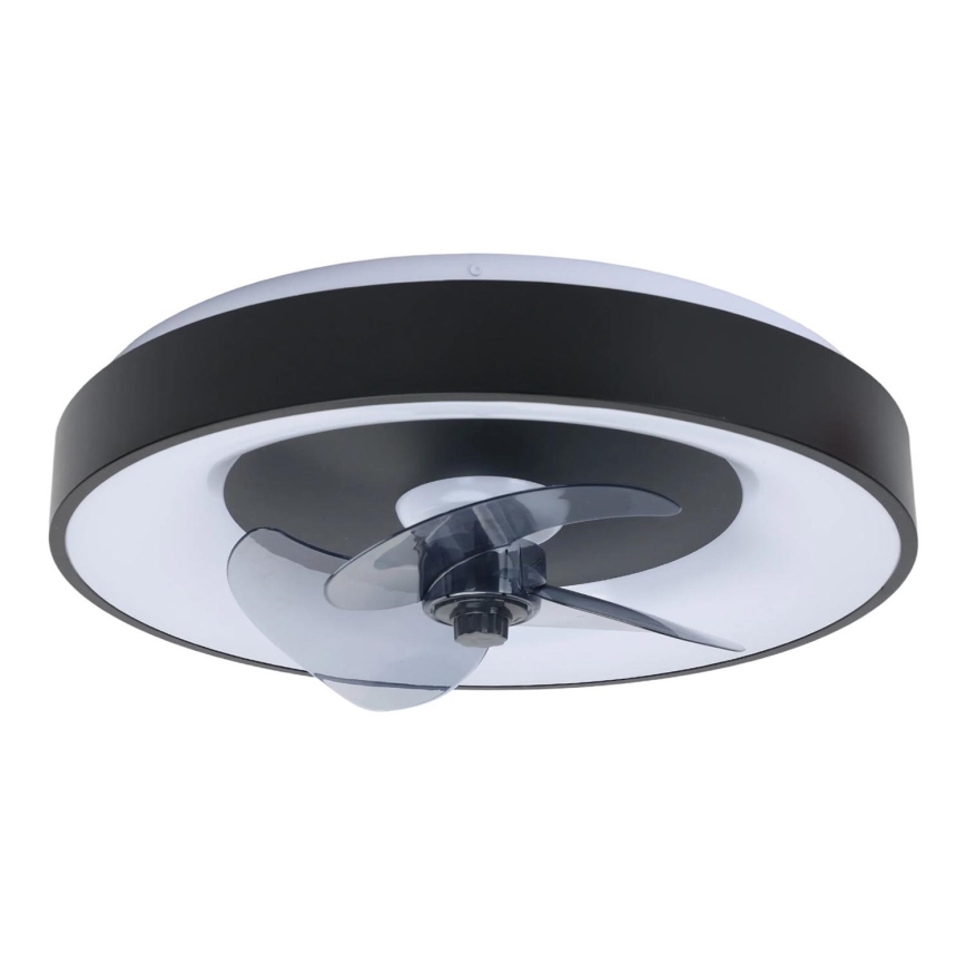 Aigostar - LED Dimbar taklampa med fläkt MESH LED/40W/230V 2700-6500K svart + fjärrkontroll