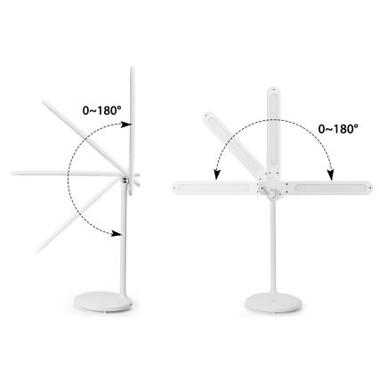 Aigostar - LED Dimbar uppladdningsbar touch bordslampa LED/3W/5V 2700/4000/6500K 1800 mAh