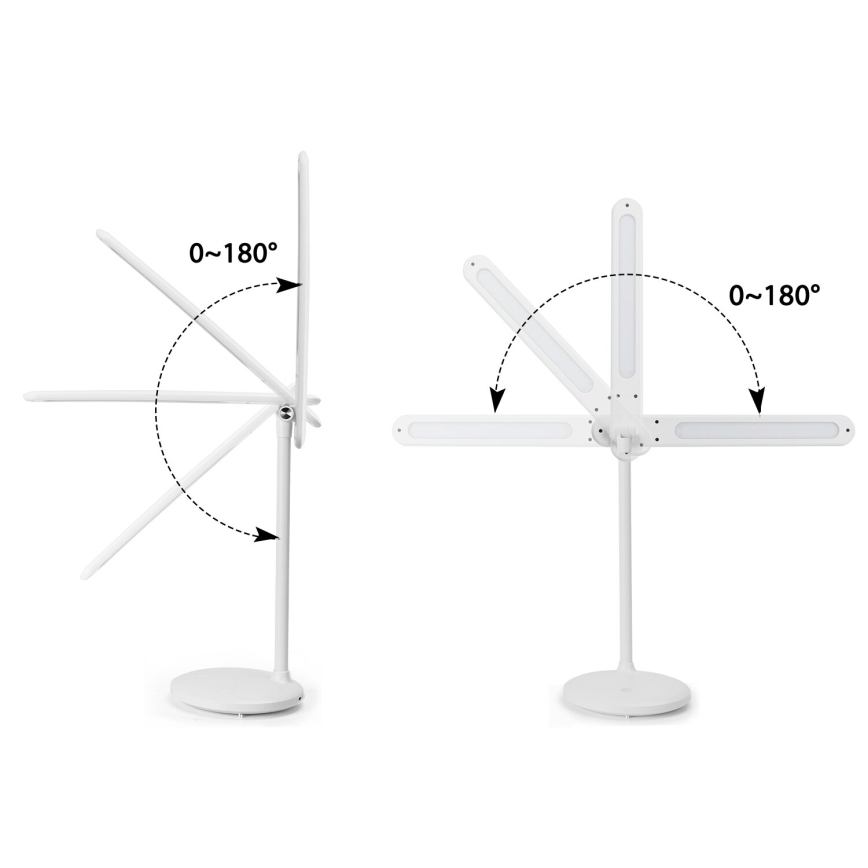 Aigostar - LED Dimbar uppladdningsbar touch bordslampa LED/3W/5V 2700/4000/6500K 1800 mAh