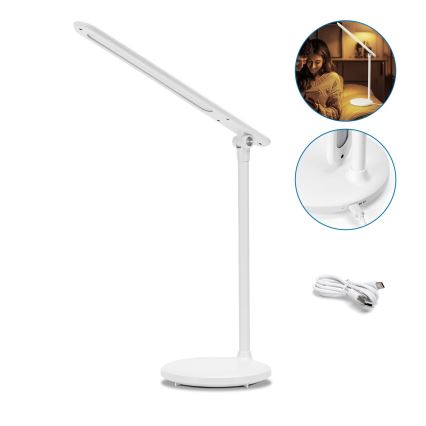Aigostar - LED Dimbar uppladdningsbar touch bordslampa LED/3W/5V 1200mAh 3000/4000/6500K