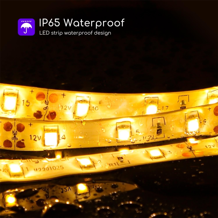 Aigostar - LED Dimbar utomhusslinga 5m LED/18W/12/230V 3000K IP65