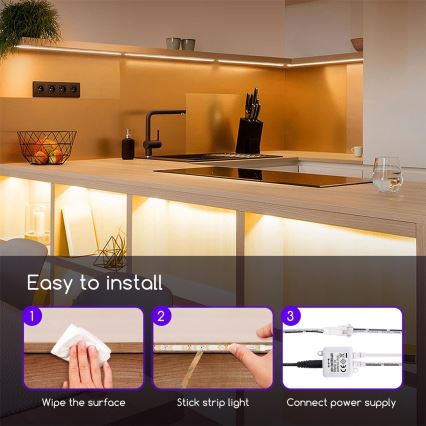 Aigostar - LED Dimbar utomhusslinga 5m LED/18W/12/230V 3000K IP65