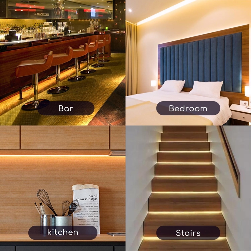 Aigostar - LED Dimbar utomhusslinga 5m LED/18W/12/230V 3000K IP65
