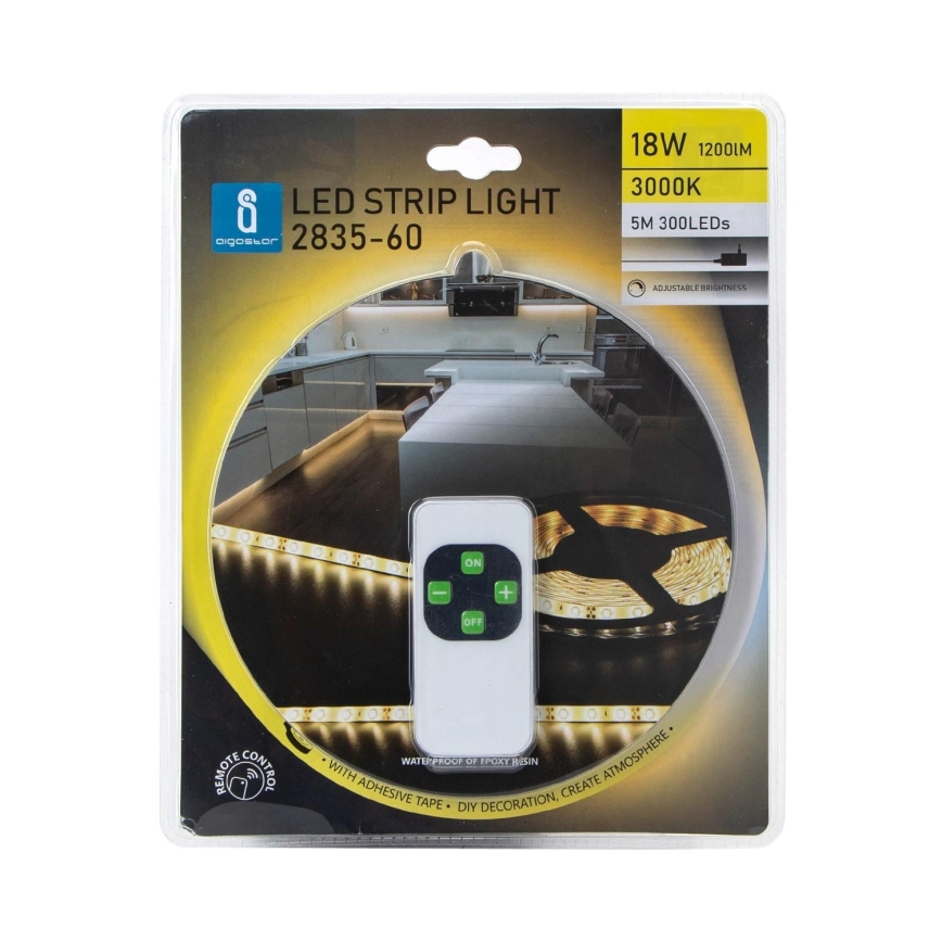 Aigostar - LED Dimbar utomhusslinga 5m LED/18W/12/230V 3000K IP65