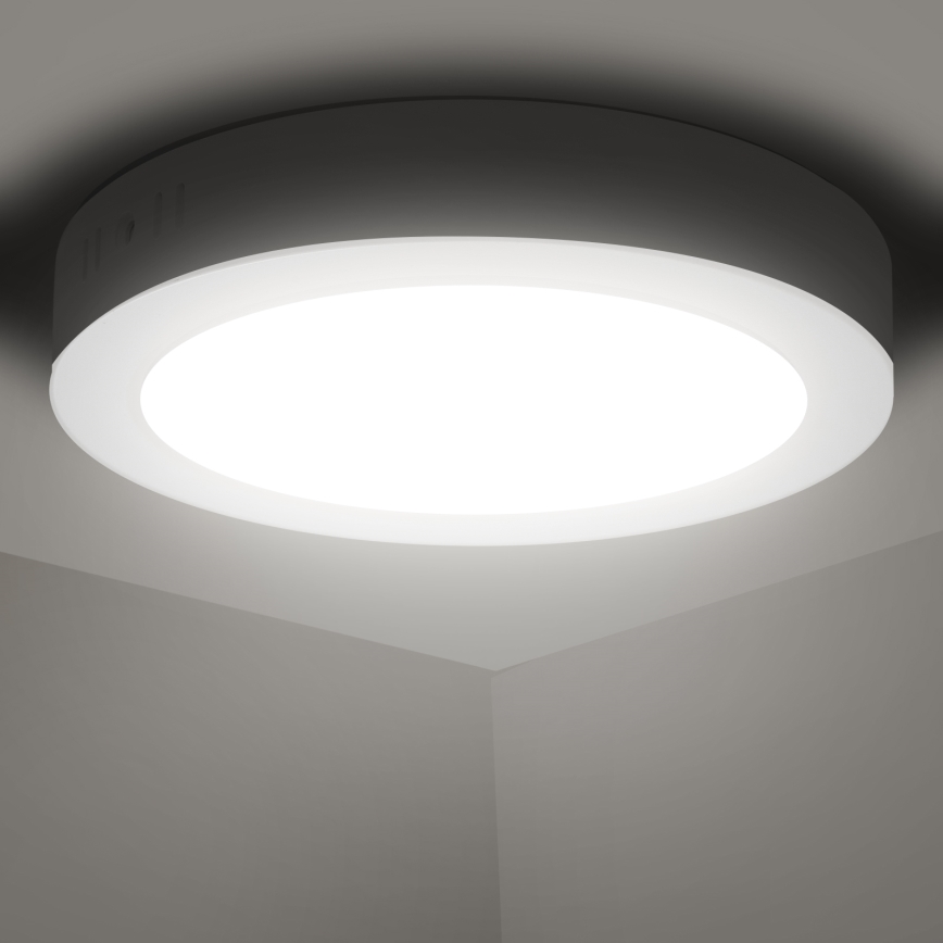 Aigostar - LED Fäst taklampa LED/12W/230V diameter 17,4 cm 4000K vit