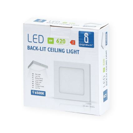 Aigostar - LED Fäst taklampa LED/6W/230V 12,2x12,2 cm 6500K vit