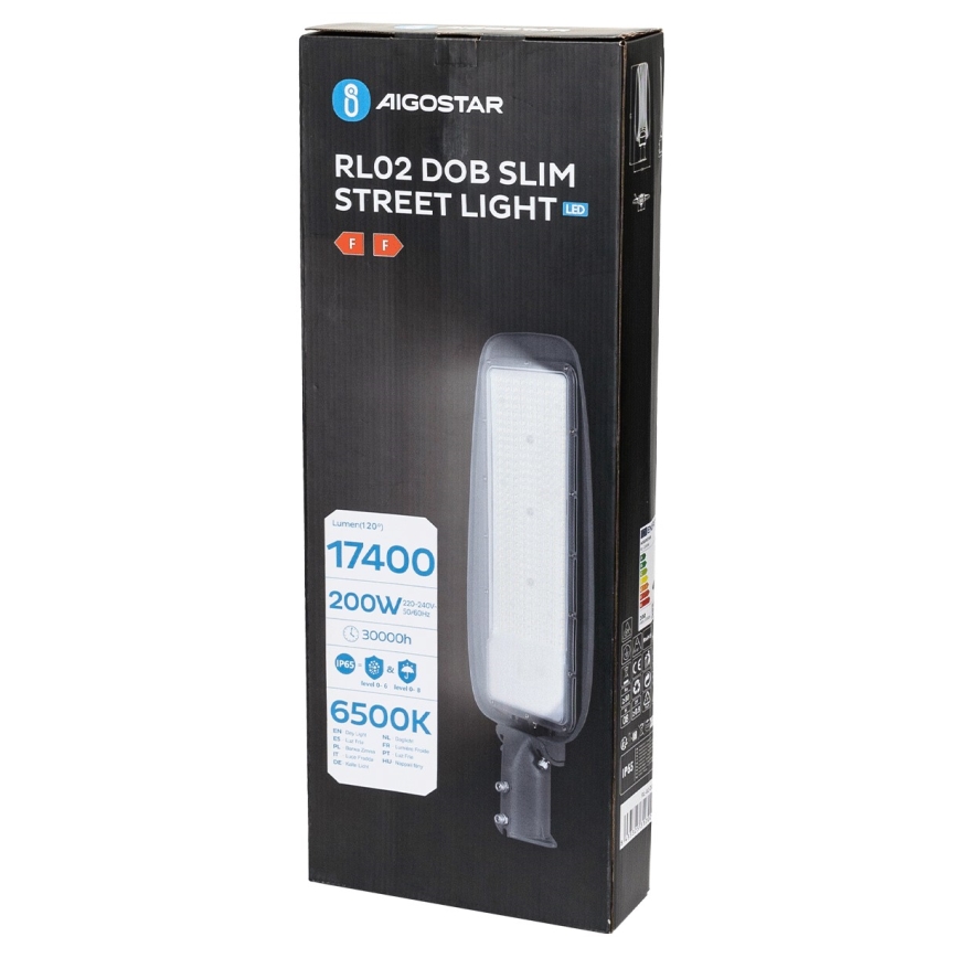 Aigostar - LED gatulampa LED/200W/230V 6500K IP65