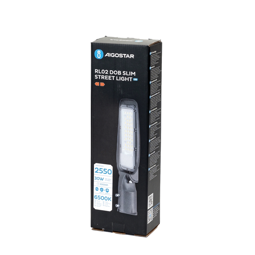 Aigostar - LED gatulampa LED/30W/230V 6500K IP65