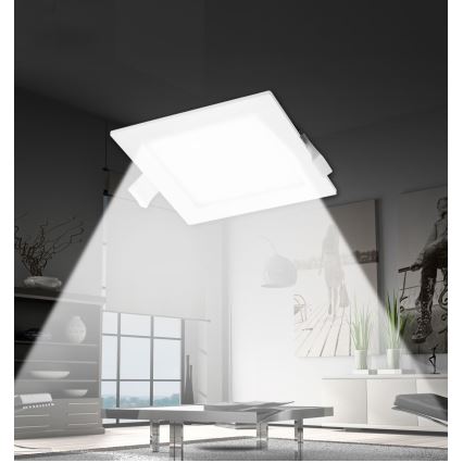 Aigostar - LED infälld belysning LED/16W/230V 16,5x16,5 cm 4000K vit