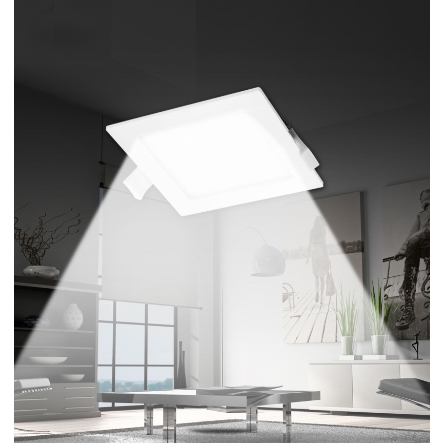 Aigostar - LED infälld belysning LED/16W/230V 16,5x16,5 cm 4000K vit