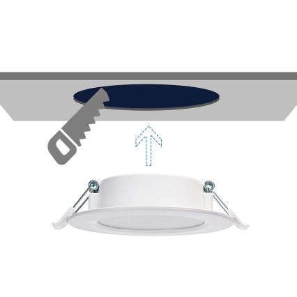 Aigostar - LED infälld belysning LED/4W/230V 4000K diameter 9,8 cm vit