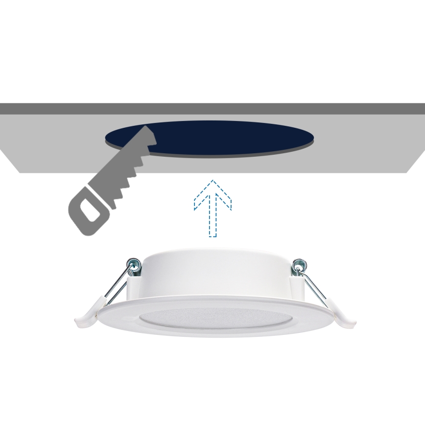 Aigostar - LED infälld belysning LED/4W/230V 4000K diameter 9,8 cm vit