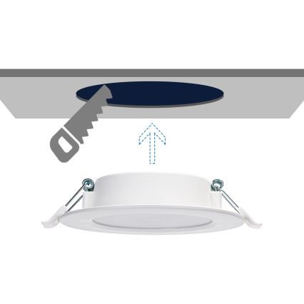 Aigostar - LED infälld belysning LED/6W/230V 4000K diameter 11,8 cm vit