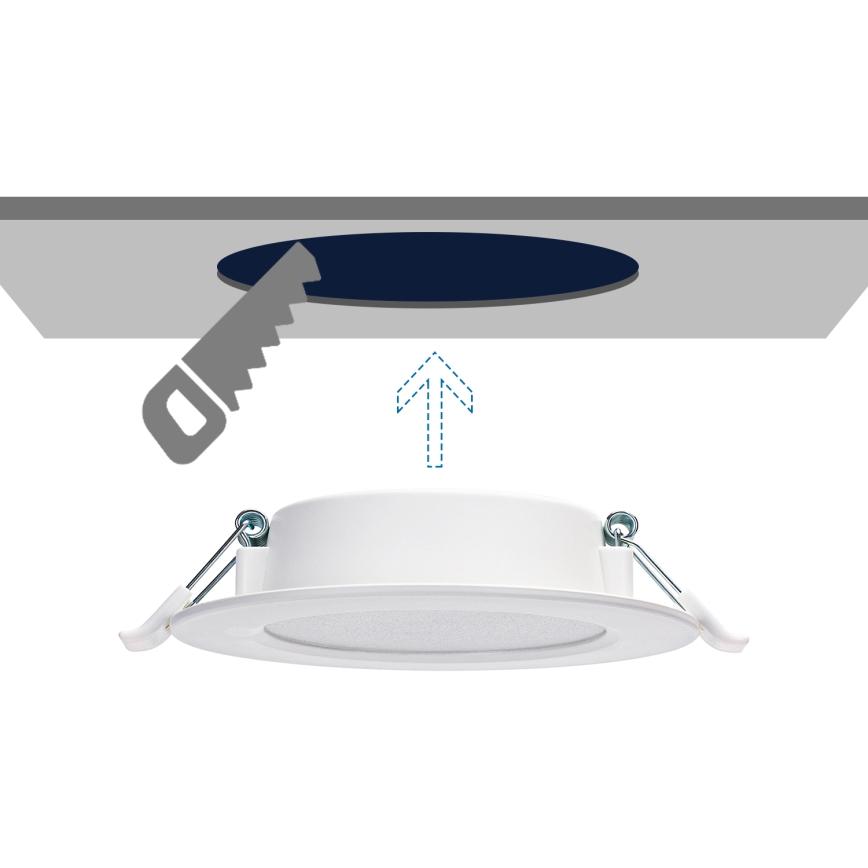 Aigostar - LED infälld belysning LED/6W/230V 4000K diameter 11,8 cm vit