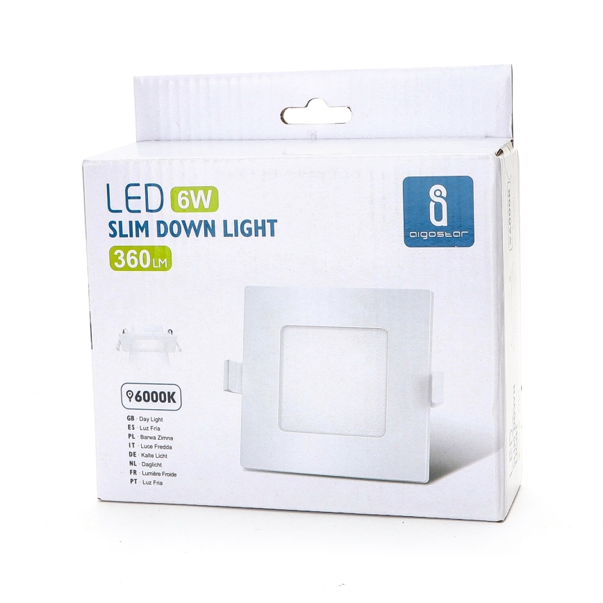 Aigostar - LED infälld belysning ULTRATHIN LED/6W/230V 6000K vit