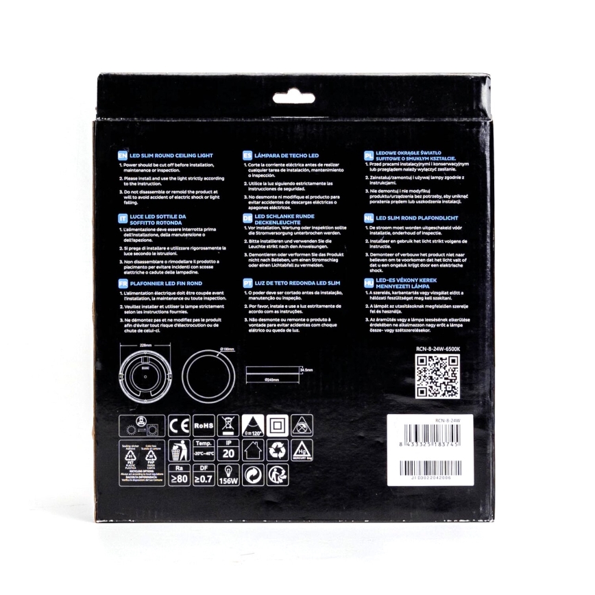 Aigostar - LED infälld belysning ULTRATHIN LED/9W/230V 6000K vit