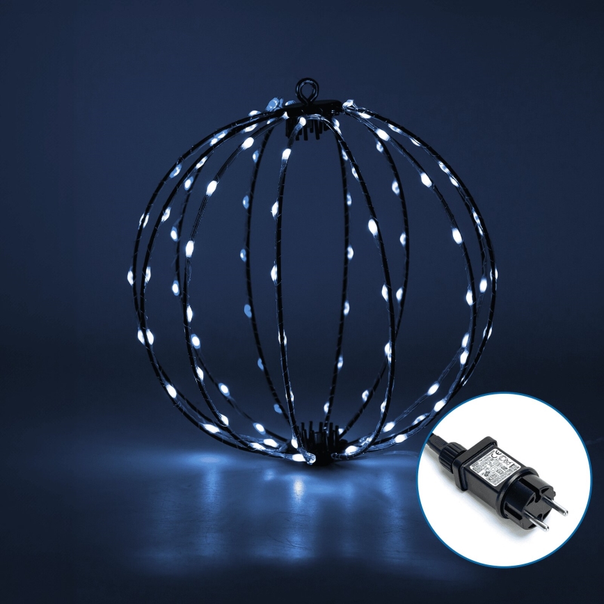 Aigostar - LED juldekoration för utomhusbruk 3,6W/230V sfär 30cm IP44 kall vit