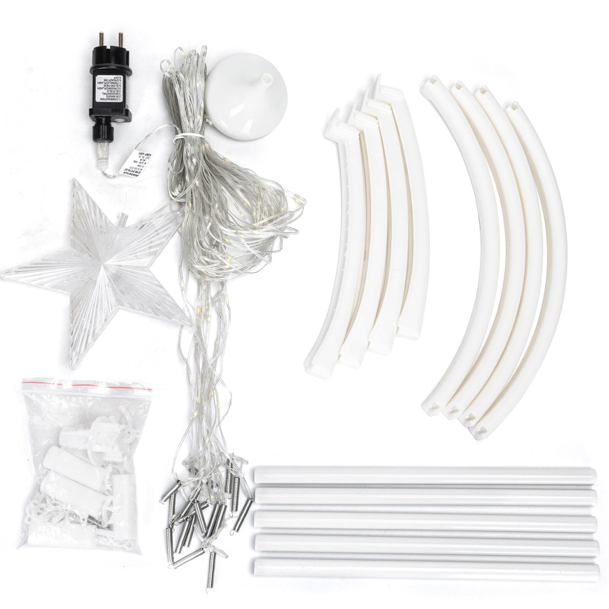 Aigostar - LED juldekoration för utomhusbruk LED/3,6W/230V 180 cm IP44 kall vit