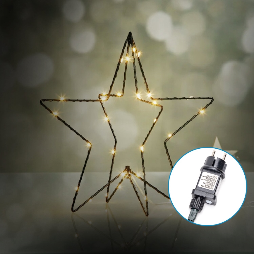 Aigostar-LED juldekoration för utomhusbruk LED/3,6W/230V stjärna 30cm IP44 varm vit