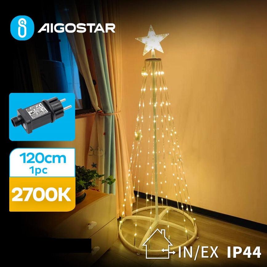 Aigostar - LED juldekoration för utomhusbruk LED/3,6W/31/230V 2700K 120 cm IP44