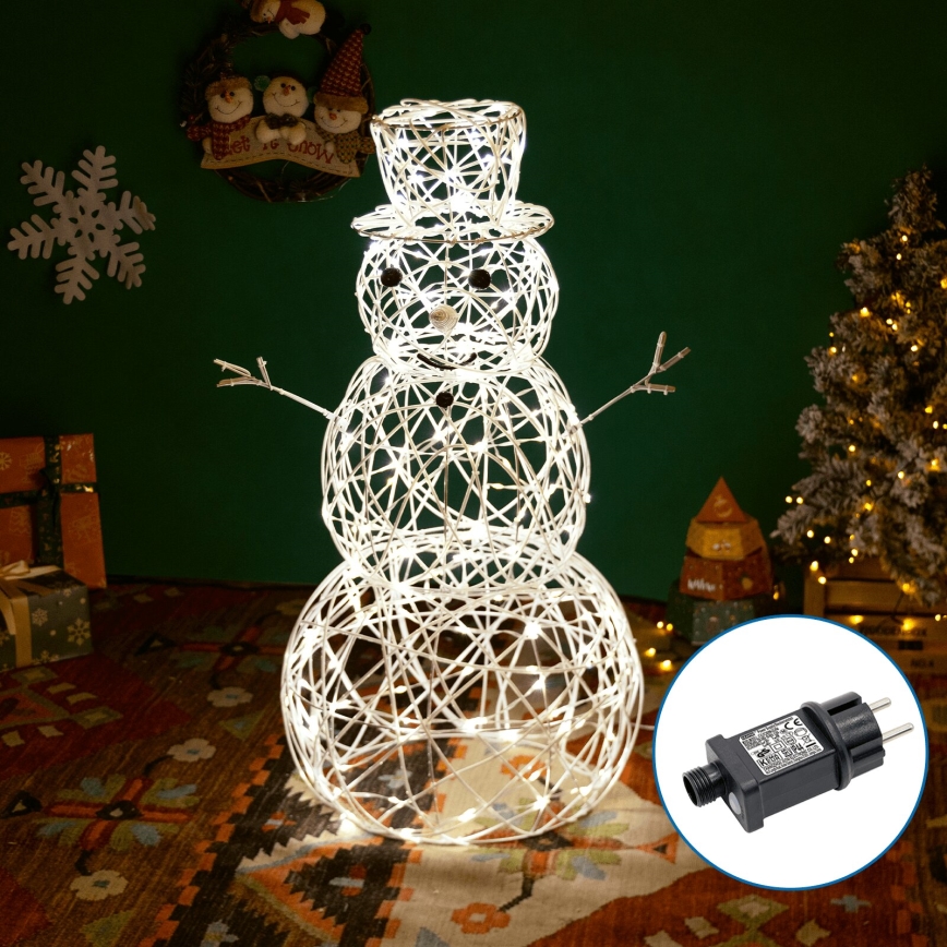 Aigostar - LED juldekoration för utomhusbruk LED/3,6W/31/230V 2700K 60 cm IP44 snögubbe