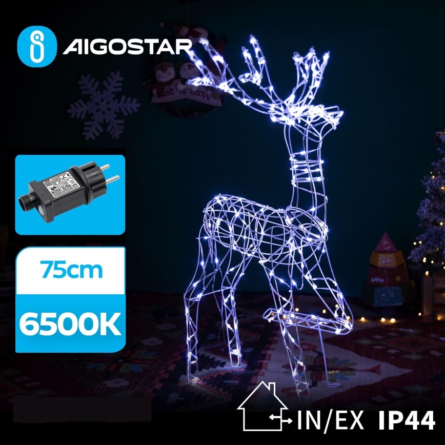 Aigostar - LED juldekoration för utomhusbruk LED/3,6W/31/230V 6500K 75 cm IP44 ren