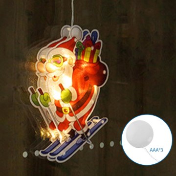 Aigostar - LED juldekoration LED/3xAAA Jultomte på skidor 23cm