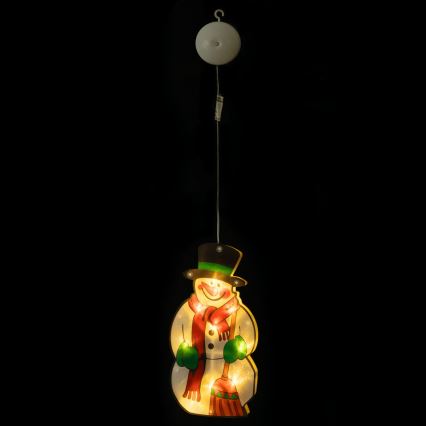 Aigostar - LED juldekoration LED/3xAAA snögubbe 25cm