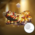 Aigostar - LED Juldekoration LED/3xAAA Tomte med renar 13,4 cm