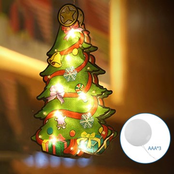 Aigostar - LED juldekoration LED/3xAAA trä 15cm