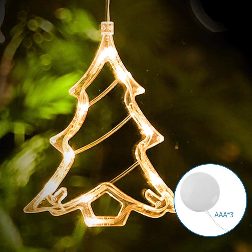 Aigostar - LED juldekoration LED/3xAAA trä 20cm