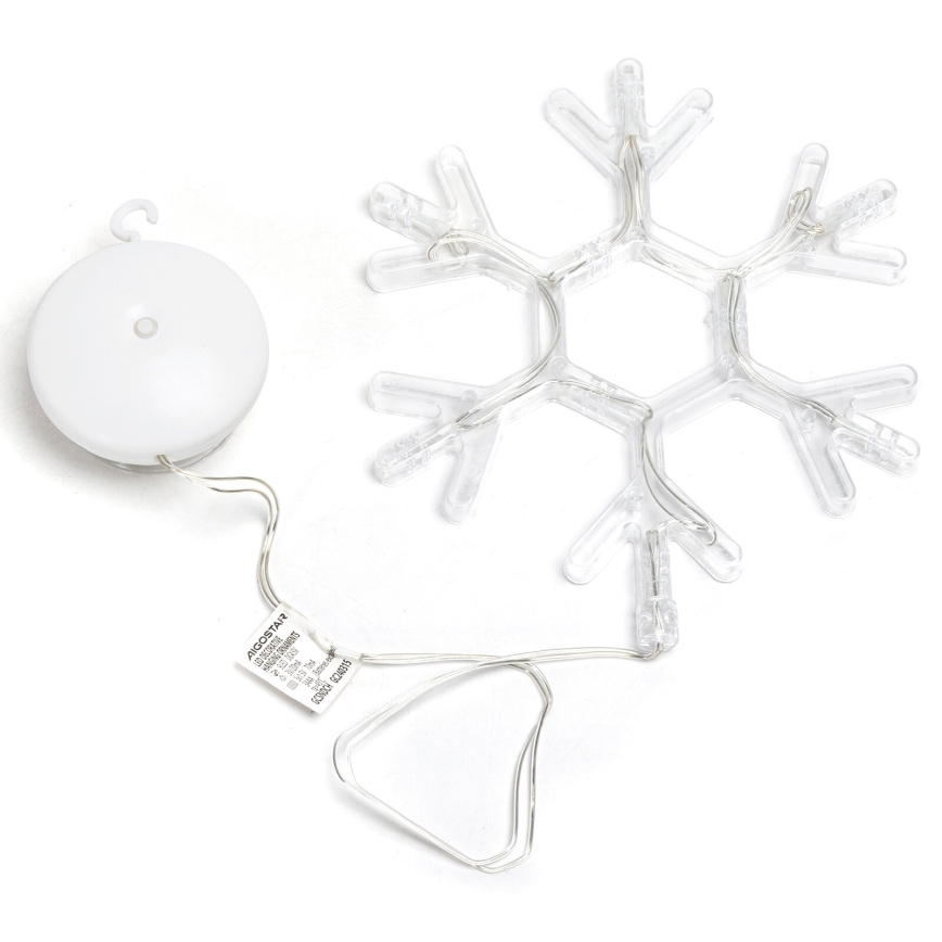 Aigostar - LED juldekoration LED/3xAAA varm vit snöflinga 19cm