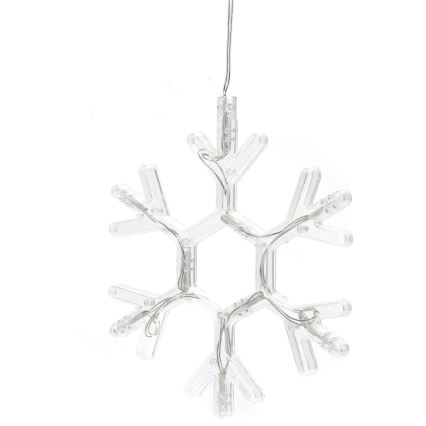 Aigostar - LED juldekoration LED/3xAAA varm vit snöflinga 19cm