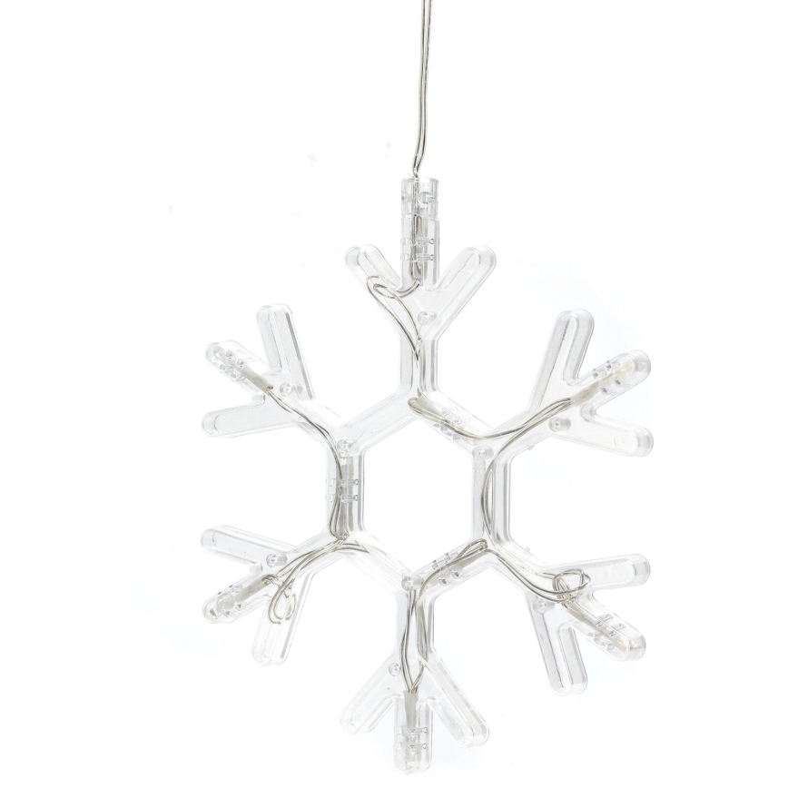 Aigostar - LED juldekoration LED/3xAAA varm vit snöflinga 19cm
