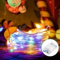 Aigostar - LED julkedja 100xLED/3xAA 10,3m Flerfärgad