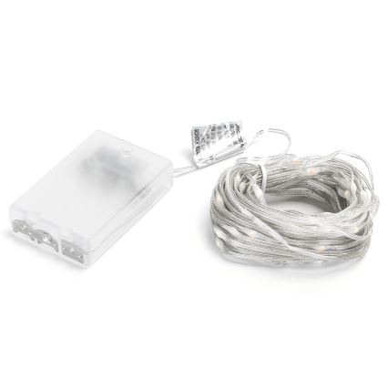 Aigostar - LED julkedja 100xLED/3xAA 10,3m Flerfärgad