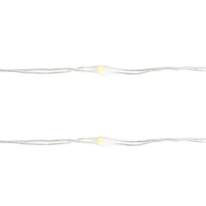 Aigostar - LED julkedja 100xLED/3xAA 10,3m kall vit