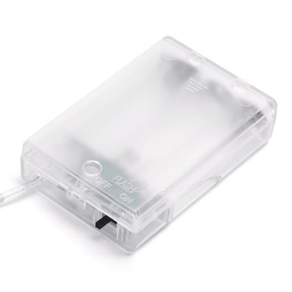 Aigostar - LED julkedja 100xLED/3xAA 10,3m kall vit