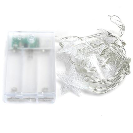 Aigostar - LED julkedja 20xLED/3xAA 3,3m stjärnor