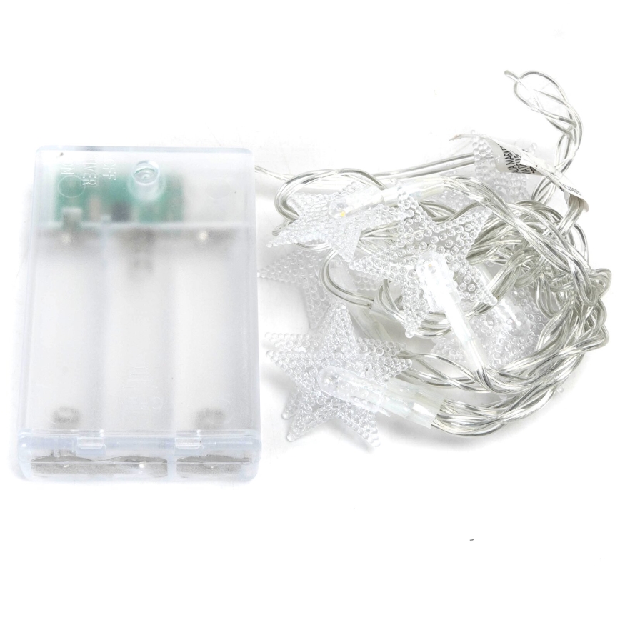 Aigostar - LED julkedja 20xLED/3xAA 3,3m stjärnor